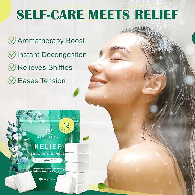 Shower Steamers Aromatherapy 18 Pack – Mothers Day Gifts, Eucalyptus - Image 4