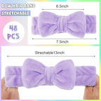 WILLBOND 48 Pieces Spa Headband Bulk Skincare Headbands Face Wash Makeup - Image 2