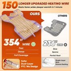 Heating Pad for Back, Neck & Shoulders, 2.7lb Weighted Graphene Electric - Image 3