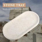 Koville Marble Tray for Bathroom Countertop, Stone Tray for Kitchen, Decorative - Image 4