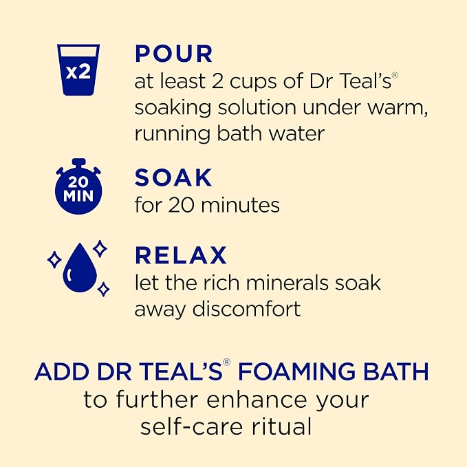 Dr Teal's Epsom Salt Soaking Solution, 48 Oz - Image 4