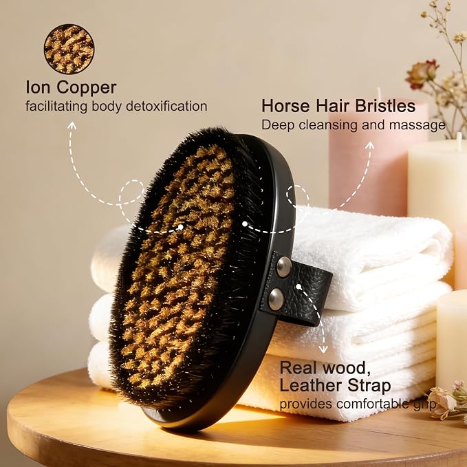Gracekey Ionic Copper Dry Brushing Body Brush - Image 3