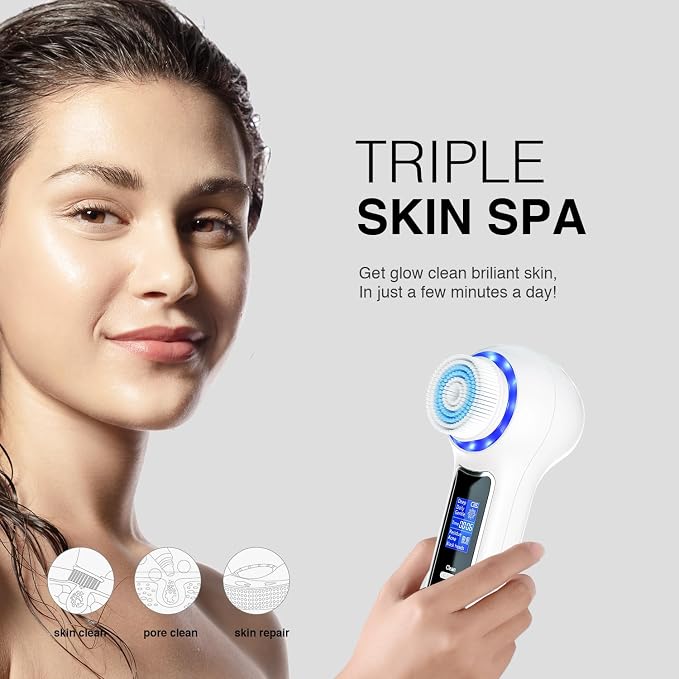 UMICKOO 3 in 1 Facial Cleansing Brush & Blackhead Remover, Rechargeable Face - Image 9