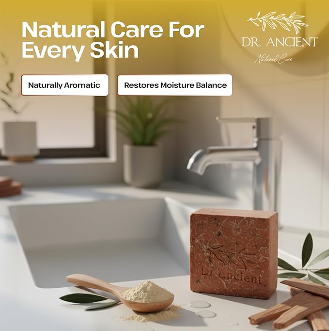 Dr.Ancient Sandalwood Soap Bar, Organic Soap Bars Handcrafted the Traditional - Image 2