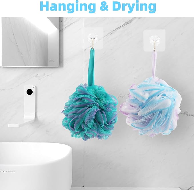 Chuya Bath Sponges Loofahs 70 Grams Large Size, 4 Pack Shower Sponge - Image 6