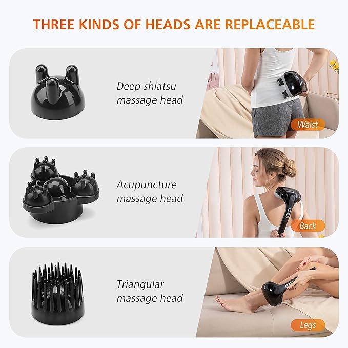 Snailax Cordless Handheld Back Massager - Image 4