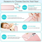 Electric Nail Drill, Professional Manicure Pedicure Kit, Cordless Electric Nail - Image 9