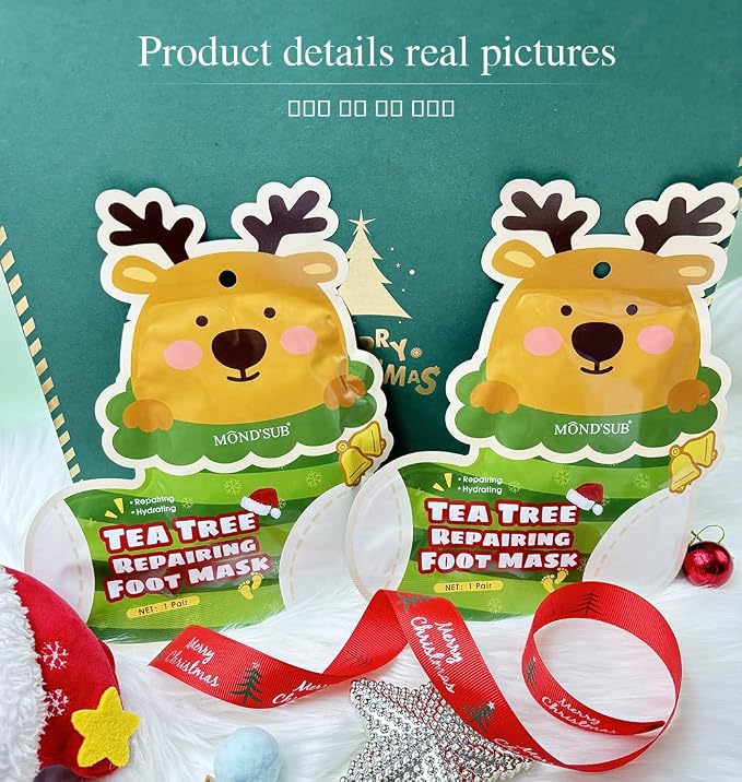 MOND'SUB Christmas Hand and Foot Mask, Moisturizing & Repairing, Self Care Gifts - Image 7