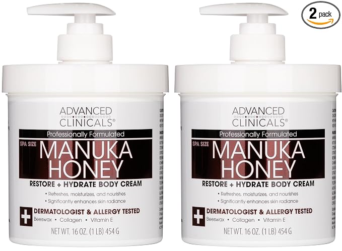 Advanced Clinicals Manuka Honey Body Cream by AdvancedClinicals