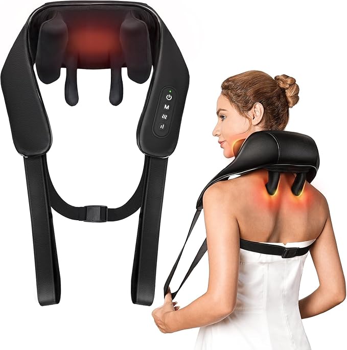 Valentine's Day Gift for Women Men, Neck and Shoulder Massager by KNQZE