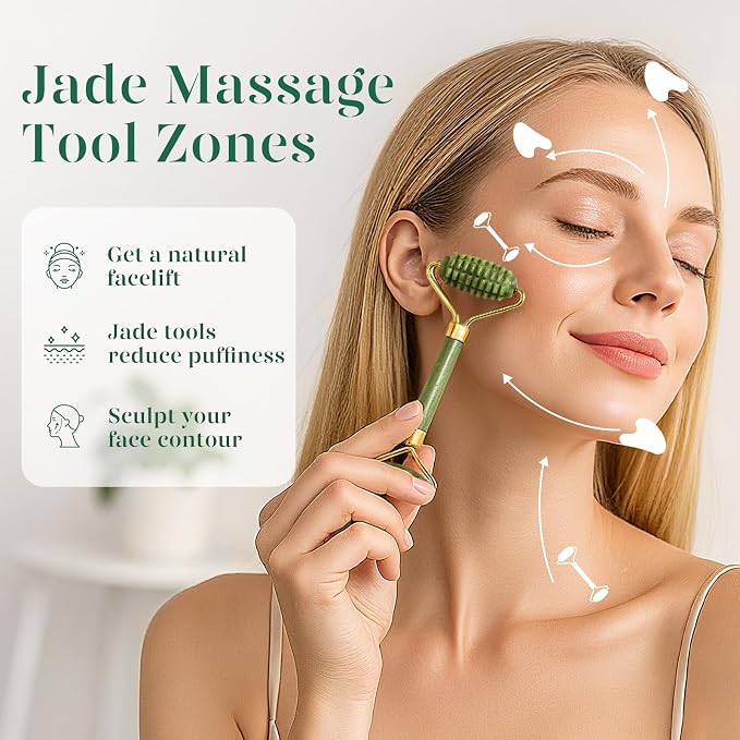 BAIMEI IcyMe Gua Sha and Jade Roller - Image 3
