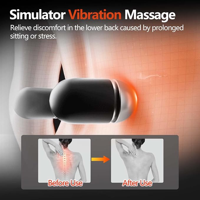 Electric Back Massager for Sciatica Pain Relief, 3-in-1 Lumbar Support Device - Image 4