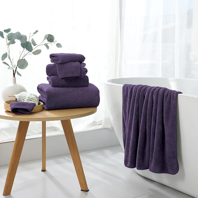 8 Piece Bathroom Towel Set |2 Oversized Large Bath Towels Sheet, 2 Hand Towels - Image 2