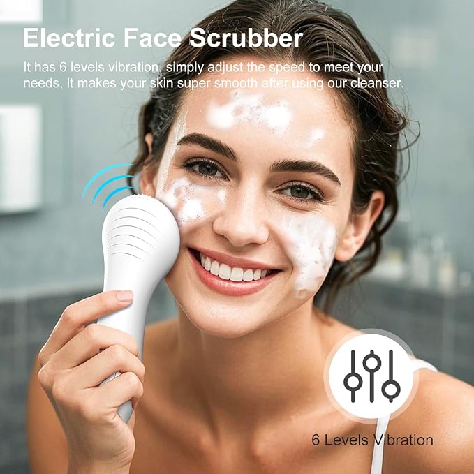 OWLMATE Facial Cleansing Brush, Electric Face Scrubber - Image 2