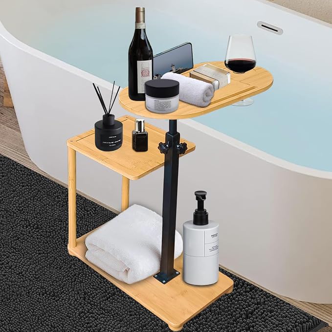 Bathtub Tray, 3 Layer Bathtub Tray Table by XinTianZhiGuang