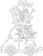 Jekohor Spring Theme Adult Coloring Book - Image 2