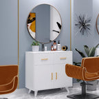 OmySalon Wall Mount Salon Station, Barber & Hair Stylist Station by OmySalon