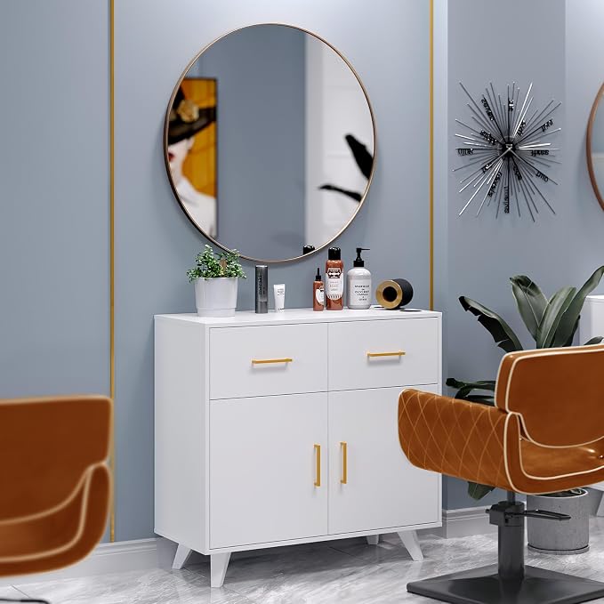 OmySalon Wall Mount Salon Station, Barber & Hair Stylist Station by OmySalon