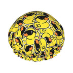 Cute Ducks Shower Cap For Women Reusable Waterproof Double Layers Bath Cap Hair by YUZEKABZ