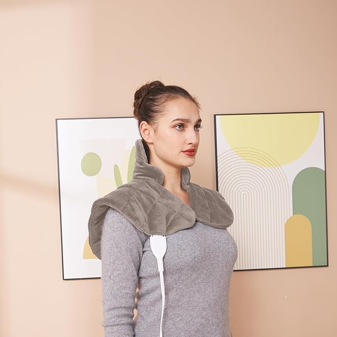 Ambershine 19''x24'' Weighted Neck & Shoulder Heating Pad, 2.5lbs - Image 6