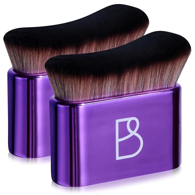 BS-MALL Self Tanning Body Brush Makeup Brushes Set of 2 – Multi-Purpose Body - Image 7