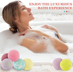 Bath Bombs for Women Gift Set, Handmade Bubble Bath & Fizzy, for Bubble Bath Spa - Image 3