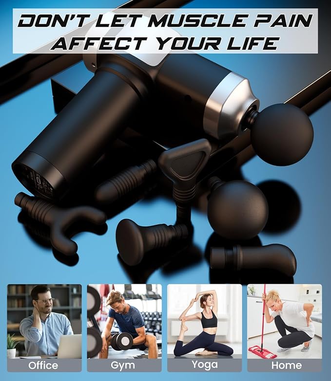 Deep Tissue Massage Gun, Portable Percussion Muscle Massager - Image 5