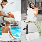 HOMEXCEL 6 Pack Bath Towel Set, Microfiber Ultra Soft Highly Absorbent Bath - Image 8