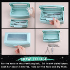 Nail Tool Sterilizer Box Plastic Disinfectant Container - Image 4