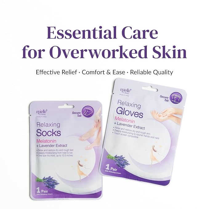 Epielle Relaxing Foot Mask 6 Pairs, Soften and Restore - Image 9