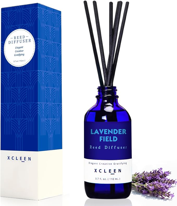 Xcleen Reed Diffuser Set, Lavender Field Oil Diffuser by Xcleen
