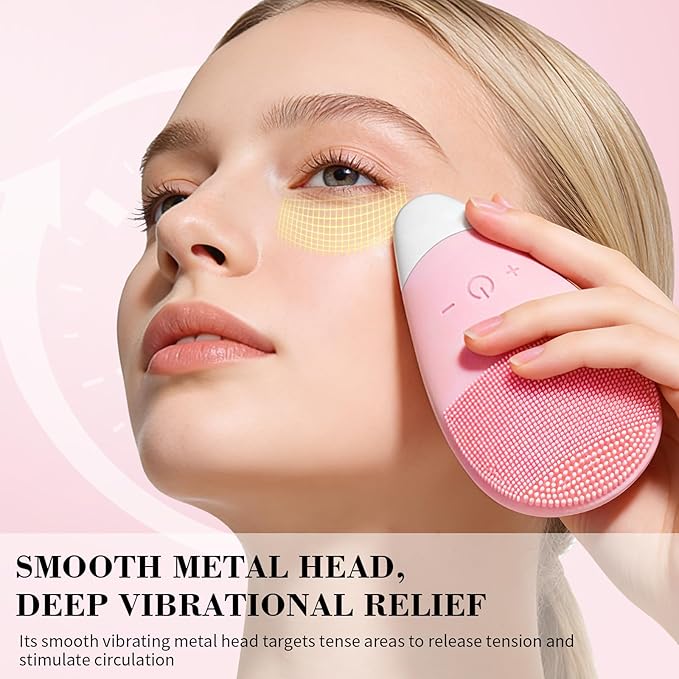 Facial Cleansing Brush, Rechargeable Silicone Face Scrubber - Image 4