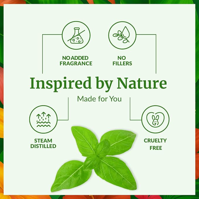 SVA Sweet Basil Essential Oil – 4 Fl Oz – 100% Natural Basil Oil - Image 3