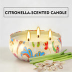 Set of 4 Triple Wick Citronella Candles Perfect - Image 6