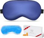Cooling Sleep Mask w/Gel Eye Mask, Silk Eye Mask by Cavoilu