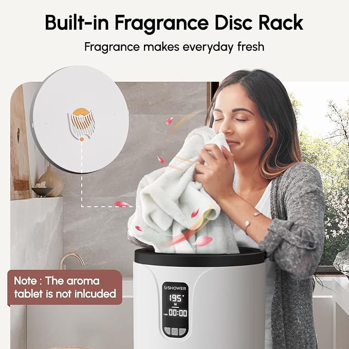 USHOWER Towel Warmers for Bathroom, 20L Large Towel Warmer Bucket for Spa - Image 9