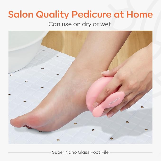 Modelones Glass Foot File, Professional Foot Scrubber and Callus Remover - Image 9