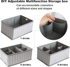 VERONLY Cosmetic Storage Bins Makeup Organizer, Adjustable Multifunction - Image 9