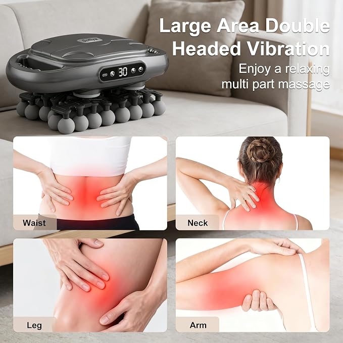 Back Massager for Pain Relief Deep Tissue, 42 Head Massage Gun Deep Tissue - Image 9