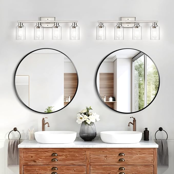 Unicozin 4-Light Bathroom Light Fixtures, Modern Vanity Lights - Image 2