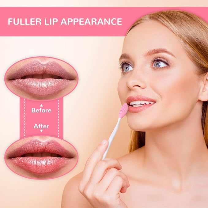 Patelai 24 Pcs Lip Scrub Brush Silicone Lip Scrubber Exfoliator - Image 2