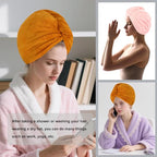 Microfiber Hair Drying Towel Wrap - Image 4