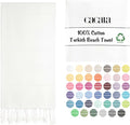 Cacala Lightweight and Thin Turkish Beach Towel 100% Cotton Sand-Free and by Cacala