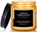 M&SENSE Lemon Vanilla Scented Candles, 11.6oz Natural Soy Wax, 70 Hours Long by MSENSE