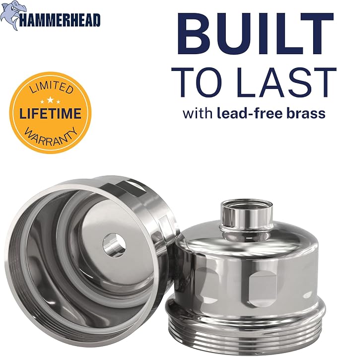 HammerHead Showers® Solid Metal Shower Head Filter – KDF 55 Shower Filter - Image 4