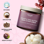 SOULSPA PURE Grape & Shea Butter Body & Foot Scrub - Image 2