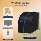 SereneLife Portable Sauna Box for Home, Infrared Sauna Tent - Image 10