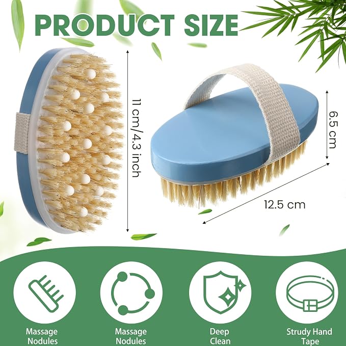 Gejoy 10 Pcs Dry Brushing Body Brush - Image 2