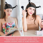 WLLHYF Spa Headband Facial Makeup Head Band Microfiber Soft Coral Fleece Head - Image 8