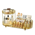Rotating Makeup Organizer for Vanity, 2 Perfume Trays by Jywantful
